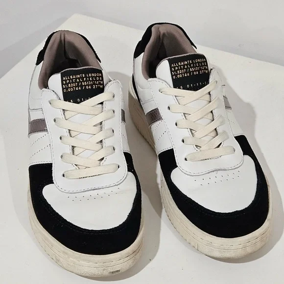 All Saints Gray and Cream Sneakers - Picture 5 of 6